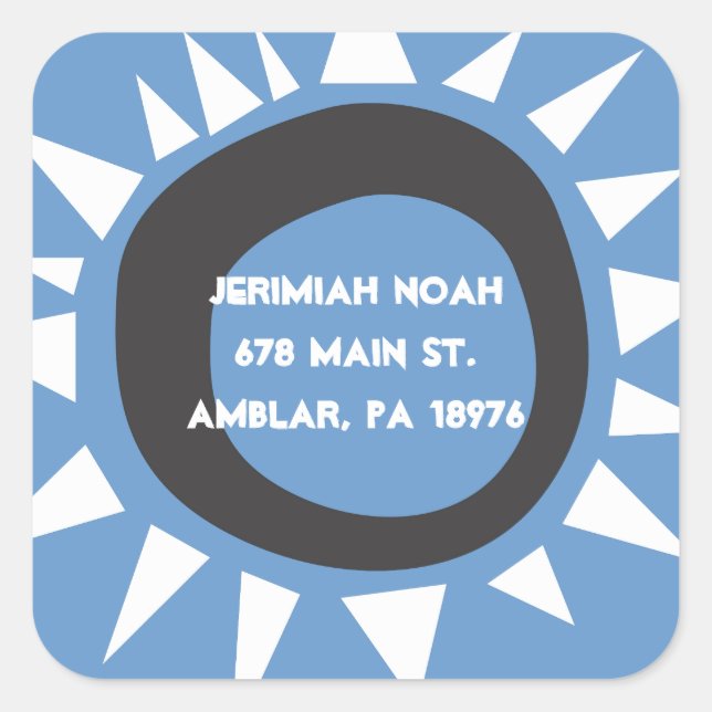 Sello de Pegatina de dirección de devolución de We (Anverso)