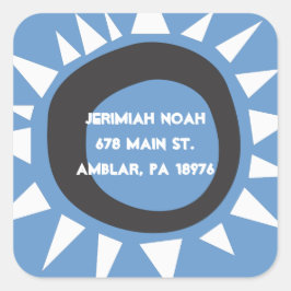 Sello de Pegatina de dirección de devolución de We