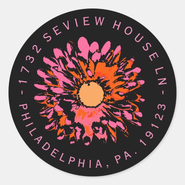 Sello de Pegatina de dirección de retorno de SO Ba (Anverso)