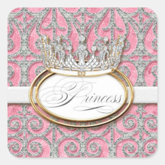 Sello de Pegatina de la Corona de la Princesa Real