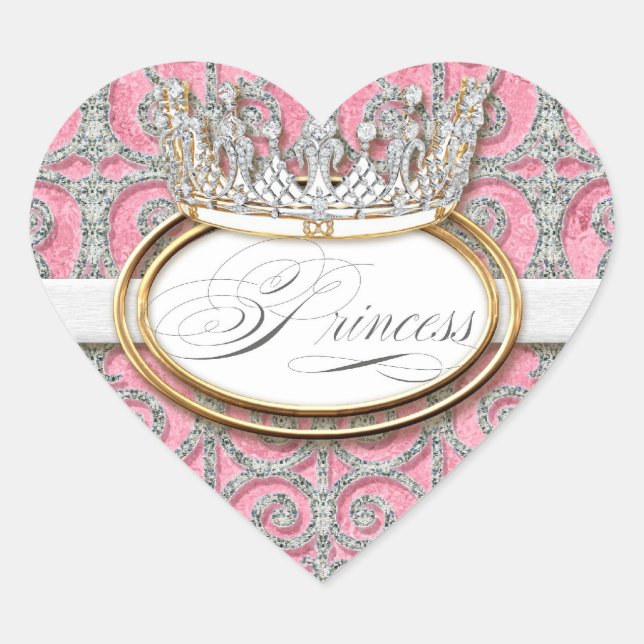 Sello de Pegatina de la Corona de la Princesa Real (Anverso)