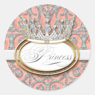 Sello de Pegatina de la Corona de la Princesa Real