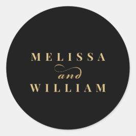 Sello de Pegatina de Novia y Groom