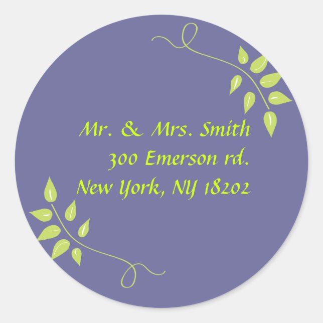 Sello de Pegatina de respuesta del Boda de la palo (Anverso)