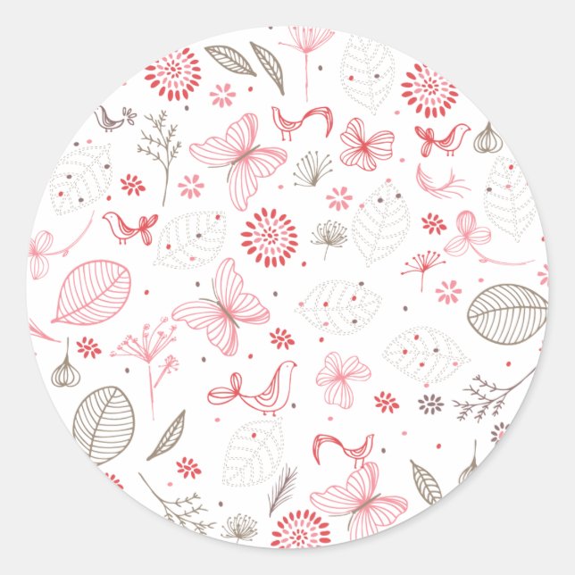 Sello de Pegatina de sobres con un suave florecimi (Anverso)