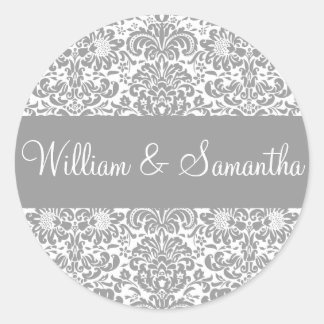 Sello de Pegatina de sobres de damasco personaliza