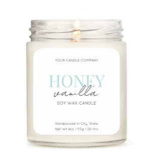 Sello de Pegatina de Velas Cosméticas minimalistas