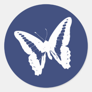 Sello de Pegatina del sobre de mariposa azul real