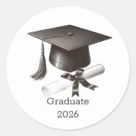 Sello de Pegatina para Sobre de Graduación Elegant