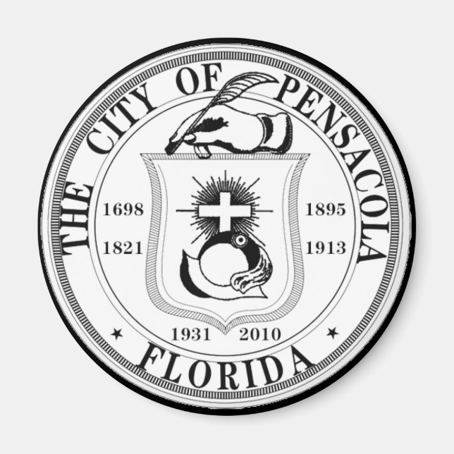 Sello de Pensacola, Florida Imán (Frente)