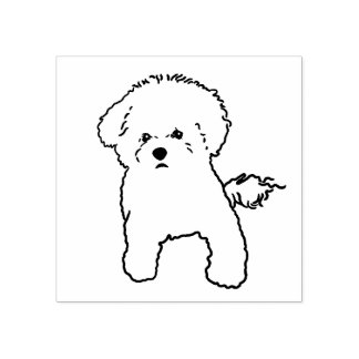 Sello de perro de Bichon
