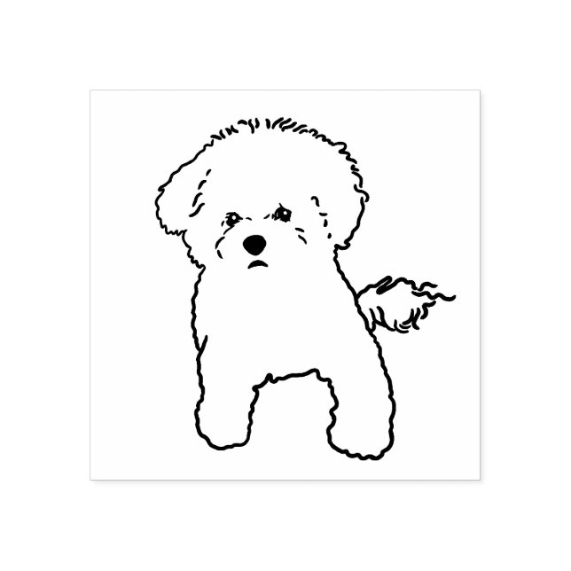 Sello de perro de Bichon (Impresión)