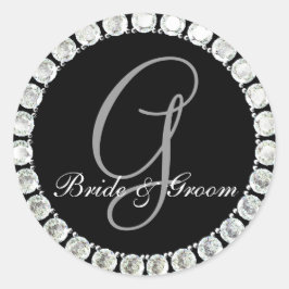 Sello de personalizable de Diamond Monograma G