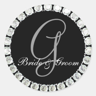 Sello de personalizable de Diamond Monograma G