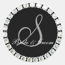 Sello de personalizable de Diamond Monograma S
