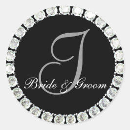 Sello de personalizable del monograma I del diaman