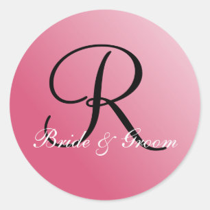 Sello de personalizable Monograma R