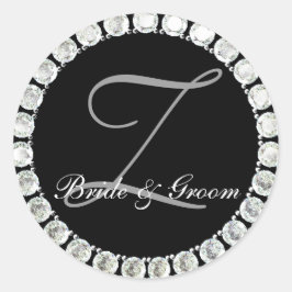 Sello de personalizable monograma Z de diamante