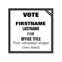 Sello de personalizable para campaña