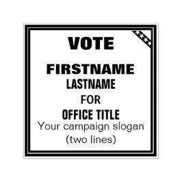 Sello de personalizable para campaña