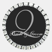 Sello de personalizable Q en monograma de diamante