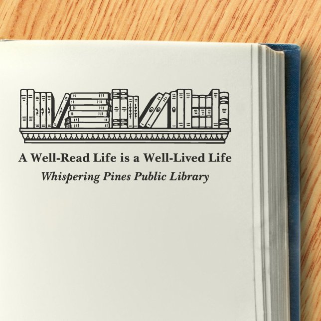 Sello de Personalizado de Estética del Patrimonio  (Heritage Aesthetics Custom Stamp for Library Books)