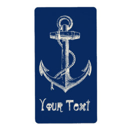 Sello de Personalizado náutico de Ancla Regalo Mar