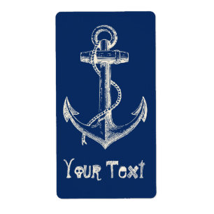 Sello de Personalizado náutico de Ancla Regalo Mar