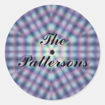 Sello de plástico azul rosado del país de Lavishly