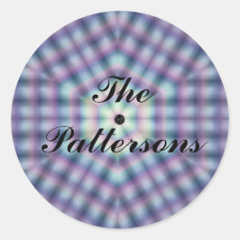 Sello de plástico azul rosado del país de Lavishly