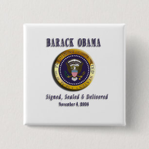 SELLO DE PRESIDENTE BARACK OBAMA DEL BOTÓN DE LA