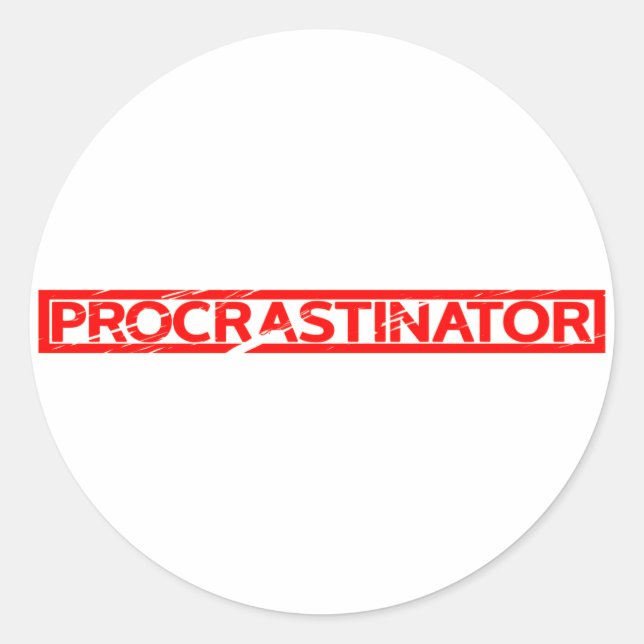 Sello de Procrastinador (Anverso)