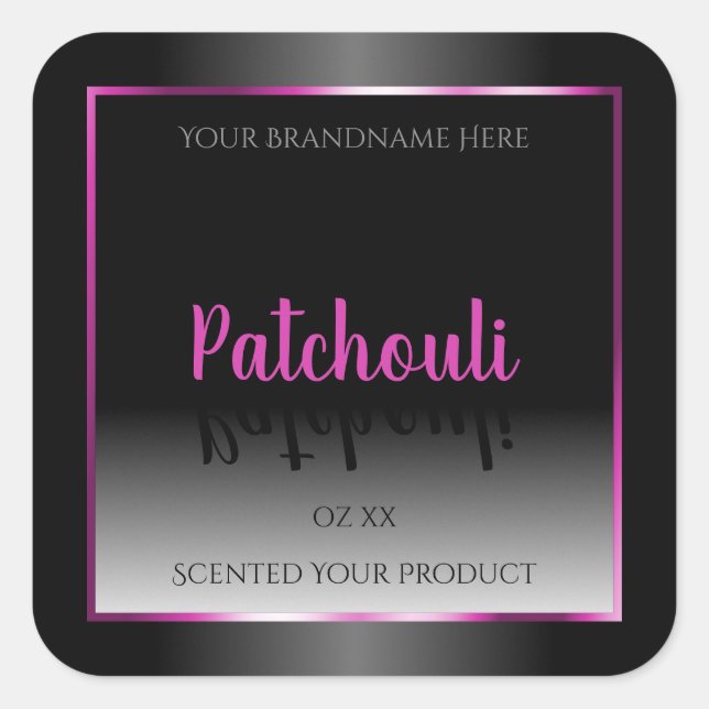 Sello de producto blanco negro Gamour marco púrpur (Anverso)