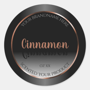 Sello de producto blanco negro Shimmery marco de o