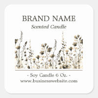 Sello de producto Boho de Wildflowers Sepia