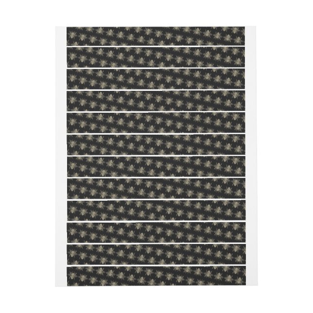 Sello de prueba de protección de abejas negras (hoja)