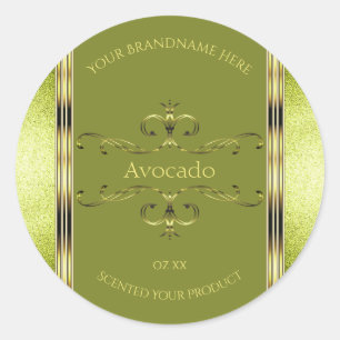 Sello de Purpurina de marcas de productos de oro v