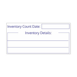 Sello de recuento de inventario