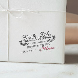 Sello de regalo navideño de la Compañía de Comerci