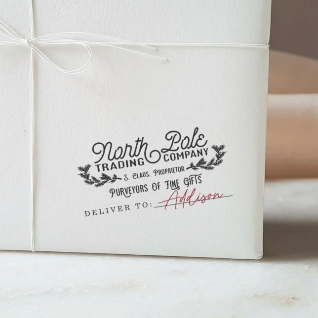 Sello de regalo navideño de la Compañía de Comerci (Subido por el creador)