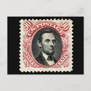 Sello de rehenes 1869 90 Centavos Postales Lincoln