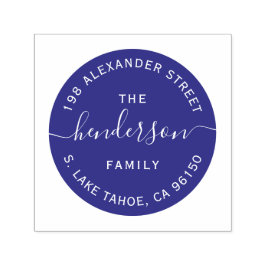 Sello de retorno de la familia de logotipos redond