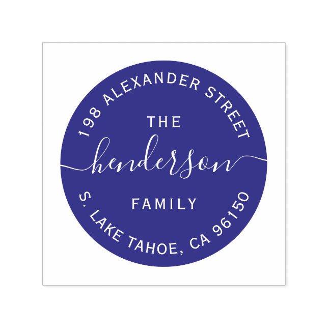 Sello de retorno de la familia de logotipos redond (Diseño)