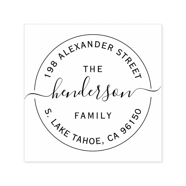 Sello de retorno de la familia de logotipos redond (Diseño)