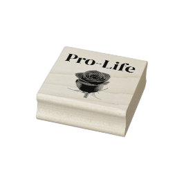 Sello de rosa Pro-Life