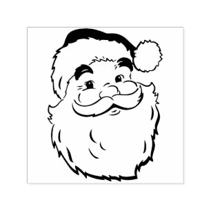 Sello de Santa Claus de cute vintage
