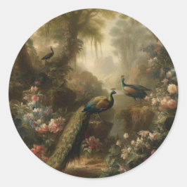 Sello de Santuario de la tríada de pavos reales de