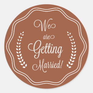 Sello de script de Bonito de Terracota Guardar fec