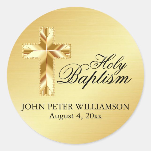 Sello de sobre católico con cruz (Anverso)