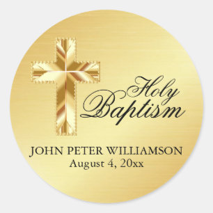 Sello de sobre católico con cruz